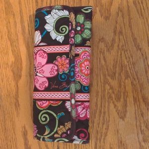 Vera Bradley Trifold Clutch Wallet in Mod Pink Floral